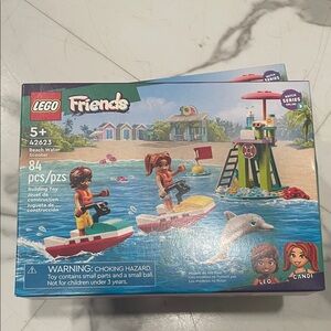 LEGO Friends Beach Adventure Set with Red and Blue